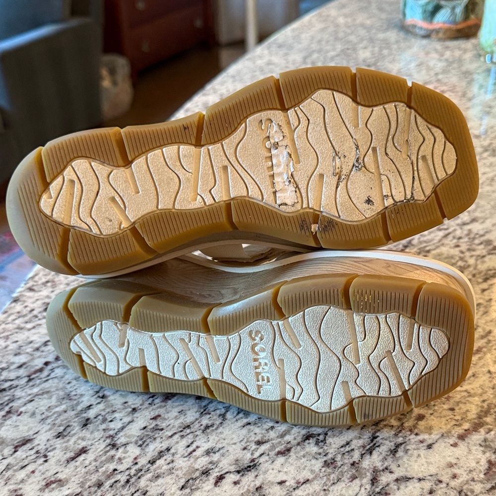 Sorel Tan Wedge Sandals - Picture 5 of 8